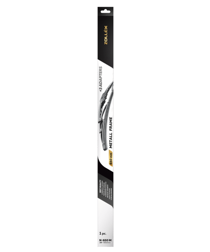 Склоочисник з металевим каркасом - 26″ (650 mm)