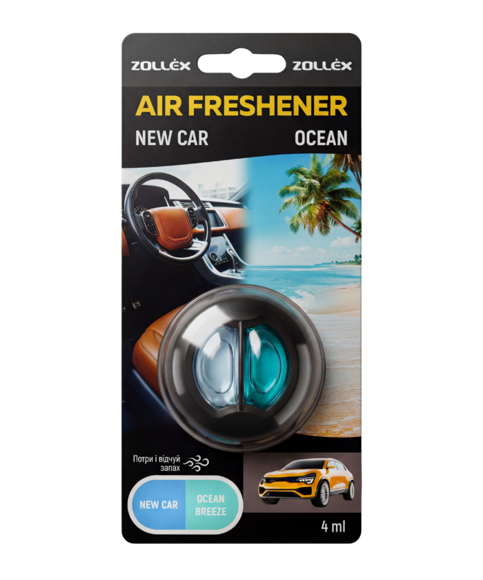 Освіжувач повітря з подвійним ароматом - New Car & Ocean
